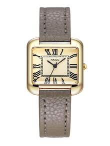 REBIRTH 1 buah Jam Tangan Quartz Wanita Kasual Vintage Minimalis Angka Romawi Cocok untuk Pemakaian Sehari-hari - Satu-Ukuran - View 8
