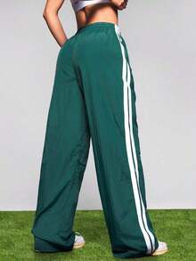 Pantalones deportivos de moda para mujer, aptos para el verano - Verde - Ver 2