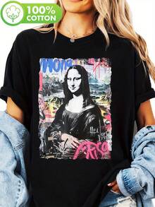 Women T-Shirts - [Black] - View 12