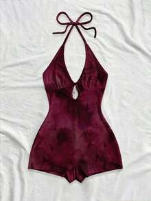 Nuevo mono mini con tirantes de punto multicolor a rayas, sin espalda, adecuado para otoño/invierno, Halloween, Año Nuevo, carnaval, fiesta, cita, té de la tarde, playa, como capa o prenda exterior - Multicolor 8 - Ver 3