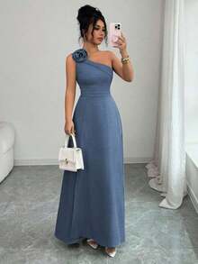 Women Midi Dresses - Blue Mist - View 7
