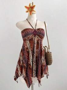 Women Midi Dresses - Multicolor 2 - View 7
