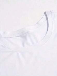 Camisetas gráficas para mujer [Tela transpirable] Camiseta gráfica para mujer con la frase "Chocolate más denso que un Snicker, pero un poco más sabroso" - Cuello redondo casual, manga corta, poliéster transpirable, corte regular - Perfecta para primavera y verano. Camisetas de algodón para mujer. - Blanco - Ver 4
