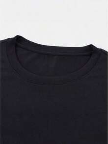 Playeras de mujer>algodon, flash oferta ,con su tampado de patrón único y su material de algodón transpirable, este artículo es la prenda ideal para la primavera y verano de 2026, perfecta tanto para el uso diario en casa como para vacaciones o fiestas: un artículo imprescindible de la moda. ropa urbanaAdecuada para primavera, verano y otoño - Negro - Ver 6