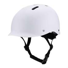 Skateboard Bike Helmet For Adults Adjustable Unisex Adult Helmet - Stylish & Cool, Perfect For Men & Women - Ideal Holiday & Birthday Gift - Available In Black & White - Paintable & Suitable For Various Sports - Pure White - View 9