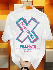 New Women's Short-Sleeved T-Shirt, 180g, 100% Cotton - Versatile Casual T-Shirt With Summer Print For Men - Summer Print T-Shirt For Couples - Unisex - Holiday Gift - 白色 - 查看 11