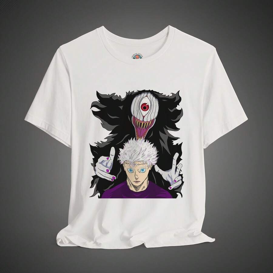 J1ujutsu Kaisen Trio T-Shirt With Gojo, Yuta And Rika220g Cla-Ssic Cotton T-Shirt - UniS-Ex - The Shirt You A-Lways NeededSuitable For All People, Whether WoM-En Or M-Enhigh-Quality Durable Fabric Suitable For All Seasons,Ft To The Touch But Built To LastBreathabletops WoM.En Fall OutfiT.S For WoM.En VaC.Ation OutfiT.S WoM.En Easter, St. Patrick's Day Costume - 白色 - 查看 1
