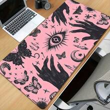 And Slip-Resistant Rubber Mouse Pad Featuring A Pink Eye Design, Suitable For Both Office And Gaming Use, - Mouse Pad - View 4