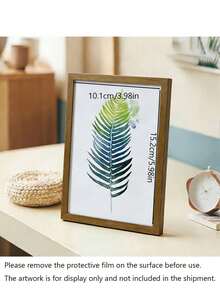 1pc Thin Frame, Photo Frame Easel Decor, Minimalist Wooden DIY Photo Frame, Hanging Wooden Frame, Wall Art Poster Frame, Vertical Rectangle Photo Frame, Suitable For Home, Office, Living Room, Art Decor, Birthday Party Photo Display - Multiple Styles - View 11