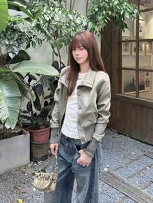 Women Jackets - Light Green - View 5