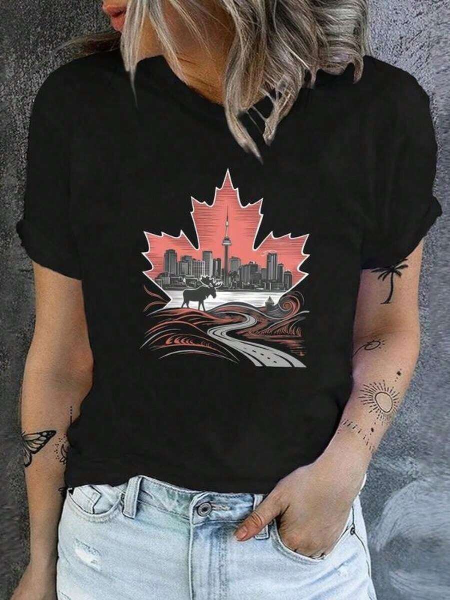 Camisetas Casuales Unisex Premium Bonitas 313 Detroit Urban Print Camiseta de Manga Corta de Algodón para Hombre 190gsm - Negro 2 - Ver 1