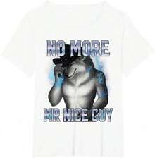 Camiseta con meme de Alpha Wolf - Diseño Unhinged - Blanco - Ver 12