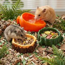1pc Anti-Flip Small Pet Food Bowl, Leak-Proof PVC Food And Water Bowl, Decorative Pet Feeding Bowl Suitable For Hamsters, Rabbits And Guinea Pigs, Suitable For Cage Environment - View 11