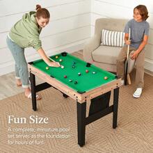 Combo Game Table Set For Home, Game Room, Friends Amp Family W Ping Pong, Foosball, Basketball, Air Hockey, Archery, Chess, Che - Walnut-13-in-1 - View 6