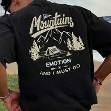 Loose Fit Short Sleeve T-Shirt: "West Coast California" Print, Stylish Design| Ideal For Summer, Beach Vacations, Or Everyday Wear, Easy To Match - 2 - 查看 1