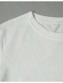 Camiseta de manga corta con estampado informal de verano para mujer100% cotton - Blanco - Ver 4