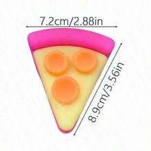 1pc Squeeze Pizza Squishy Toy, Soft Pizza Slice | Stress Relief Fidget Gift For Adults, Slow Rebound To Relieve Pressure, Can Be Molded Into Creative Tofu Balls, Hand-Held Squeeze Ball, Suitable For Adults As A Fun And Interesting Gift, Novel Adult Squeeze Toy, Office Desk Relaxation, Portable And Easy To Carry Anxiety Relief Tool, For Stress Management, Perfect Birthday Or Holiday Gift (Random Style, No Box, For Adults & 14+ Only) - Multicolor - View 5