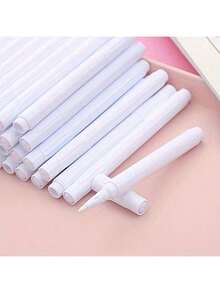 12pcs White Liquid Chalk Pen For Chalkboard, Led Writing Board Pen, Quick Drying, Easy To Wipe. Suitable For Blackboard, Glass, Windows,Pen For Sticker Labeling, Erasable Marker Pen Back To School,School Stuff - A - View 6