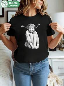 Women T-Shirts - Black - View 6