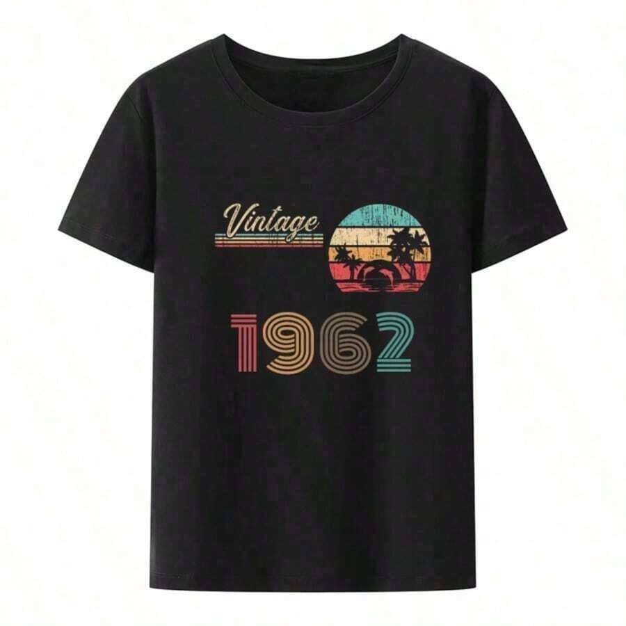 Retro Summer T-Shirt With Santa Claus Blowing Bubbles, Christmas Gift T-Shirt, Funny Winter T-Shirt With Santa Claus - 灰色的 - 查看 1