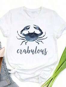 'Summer Vibes' Print T-Shirt, Size S, Cute T-Shirt, Party T-Shirt, Beach T-Shirt, Summer T-Shirt - 巧克力棕 - 查看 6