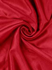 Chaleco sin mangas de mujer de tela tejida brillante, ajuste ceñido, apto para uso diario y para capas, primavera/otoño/invierno - Rojo - Ver 3