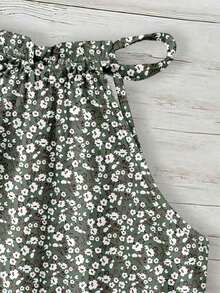 Camiseta de tirantes de algodón de unicolor y versátil para mujer, adecuada para primavera y verano - Verde - Ver 4