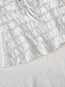 Nuevo top de tirantes finos ajustado y sexy con espalda descubierta para mujer - Blanco - Ver 4