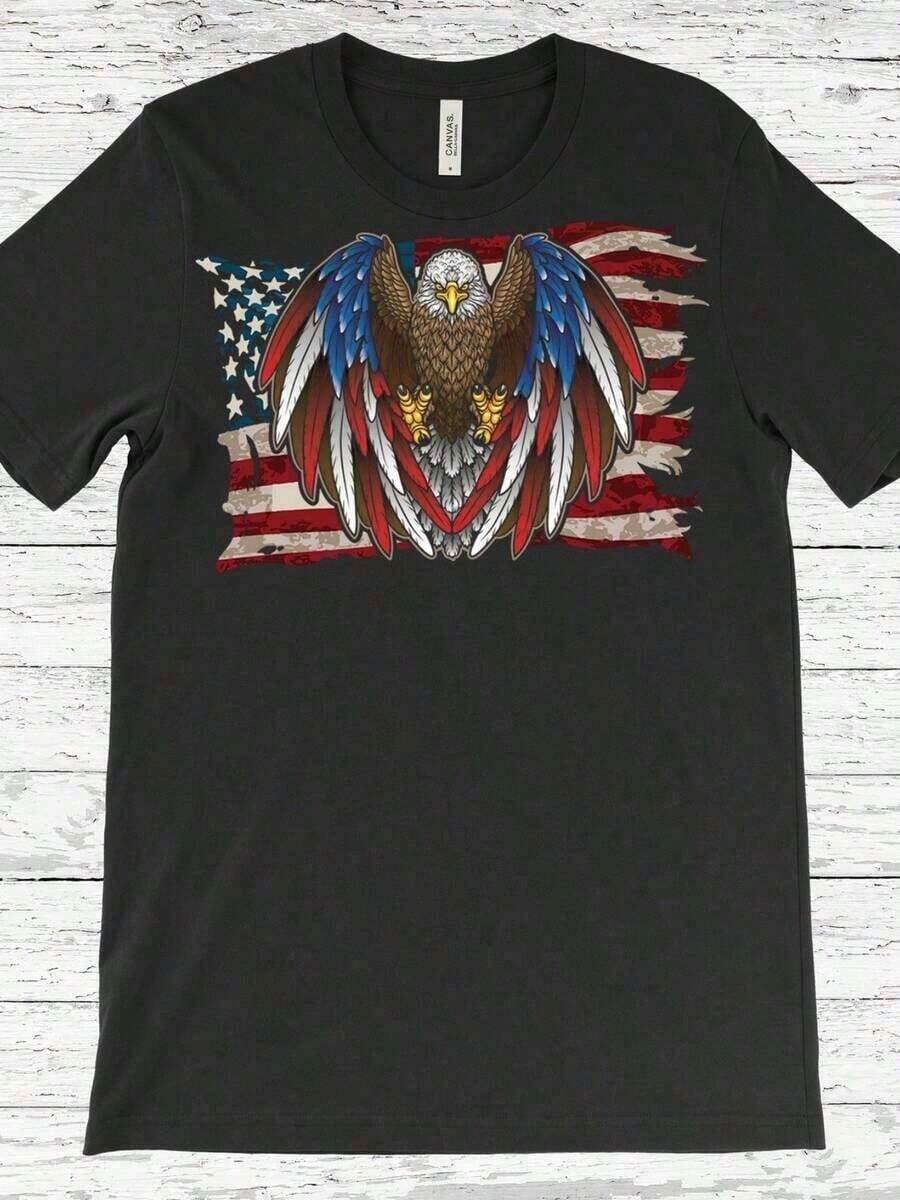 1 Piece Ben Drankin Funny T-Shirt For The 4th Of July, Humorous, Patriotic, Memorial Day, 100% Cotton, 180g, JPG - 3 - 查看 1