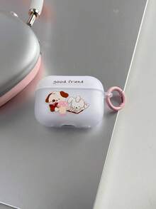 Ốp bảo vệ màu trắng mờ trong suốt hình gấu dành cho AirPods 2/3/4/Pro/Pro2/Pro3 - Trong sáng - Xem 3