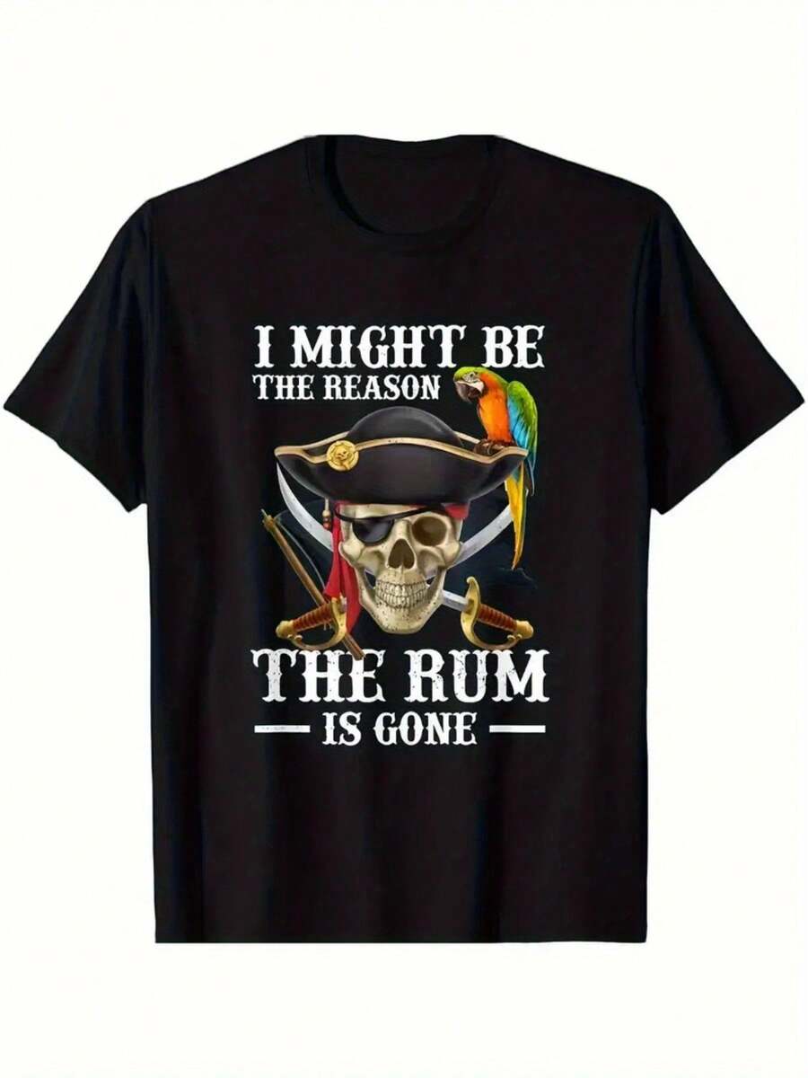 New Women's Short-Sleeved T-Shirt, 180g, 100% Cotton - Versatile Casual T-Shirt With Summer Print For Men - Summer Print T-Shirt For Couples - Unisex - Holiday Gift - 黑 - 查看 1
