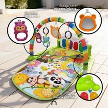 Gimnasio Piano Musical Tapete De Juegos Para Bebés Pataditas - Verde - Ver 7