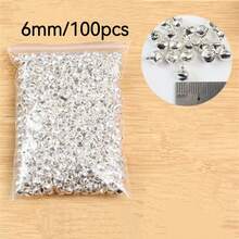 100pcs Decorative Bells, DIY Craft, Holiday Decor, Dog Collar Accessories, Phone Strap Accessories, Suitable For Halloween And Christmas - One-word Bell - View 12