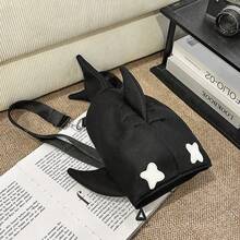 1個醜萌3D鯊魚尖叫後背包，酷情侶大容量後背包，輕量多口袋學生書包，國中/高中/大學生通勤包，露營登山旅行包，萬聖節/聖誕節/開學/出遊休閒包，男女通用 - 彩色 - 查看 9