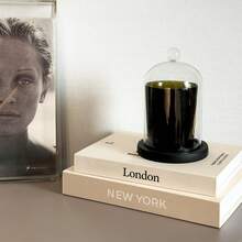 2pcs Artificial Paper Decorative Fake Books, Modern Minimalist Decor For Living Room Tabletop, Stackable, Suitable For Halloween And Christmas Decoration - Brown-beige - View 1