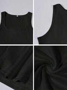 Women's Y2K Sexy Solid Color Cami Top, Versatile For Commuting In Summer Casual Black - Black - View 11