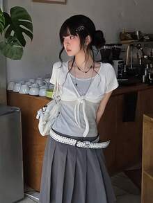 Women Tops - White - View 2