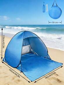 1pc Durable Quick Automatic Setup Sun Umbrella, Outdoor Use, Lightweight Portable Design, Ideal Gift For Holidays And Outdoor Adventures, Beach Accessory - Fully Automatic Tent - View 10