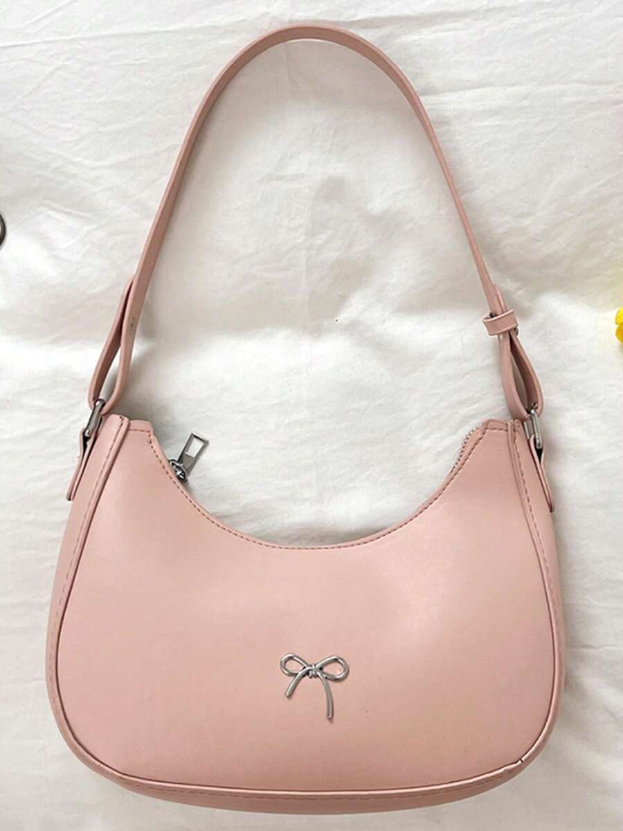 Women's Daily Commute Crescent Shoulder Bag - Multicolor - View 1