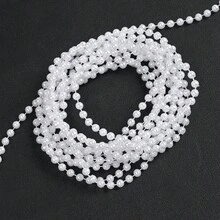 3/4/6/8mm圓形珍珠珠串 白色象牙色壓克力珠鏈 婚禮裝飾 DIY 婚禮派對珠寶配件 - 多色-1 - 查看 21