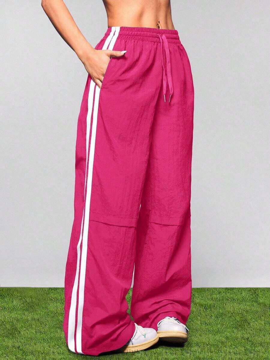 Pantalones deportivos de moda para mujer, aptos para el verano - Rosa - Ver 1