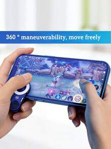 Mobile Game Clip-On Joystick – Sweat-Resistant Precise Control, 360° Maneuverability, Anti-Slip Gaming Accessory For MOBA/FPS Games, Compatible With Phones, Enhance Gaming Experience - Multicolor - View 2