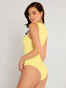 Body tank de cuello redondo - Amarillo - Ver 3