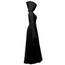 Stage Dance Wear - 8119 Black Hooded Long Dress - View 3