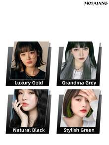 MOFAJANG 120g Colorful Hair Wax, 3s Quick Styling, 72h Strong Hold, Natural Matte Texture, Gentle Formula No Damage, Non-Sticky No Residue, Add Volume And Texture, Easy To Use And Reshape, Lightweight Texture All Day No Collapse - GRANNY GRAY - View 7
