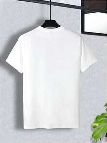 Camisetas con Estampado Tropical para Hombre , Camisetas de Verano de Manga Corta con Cuello Redondo, Ropa para Vacaciones y Cruceros 7LLF - Blanco - Ver 8