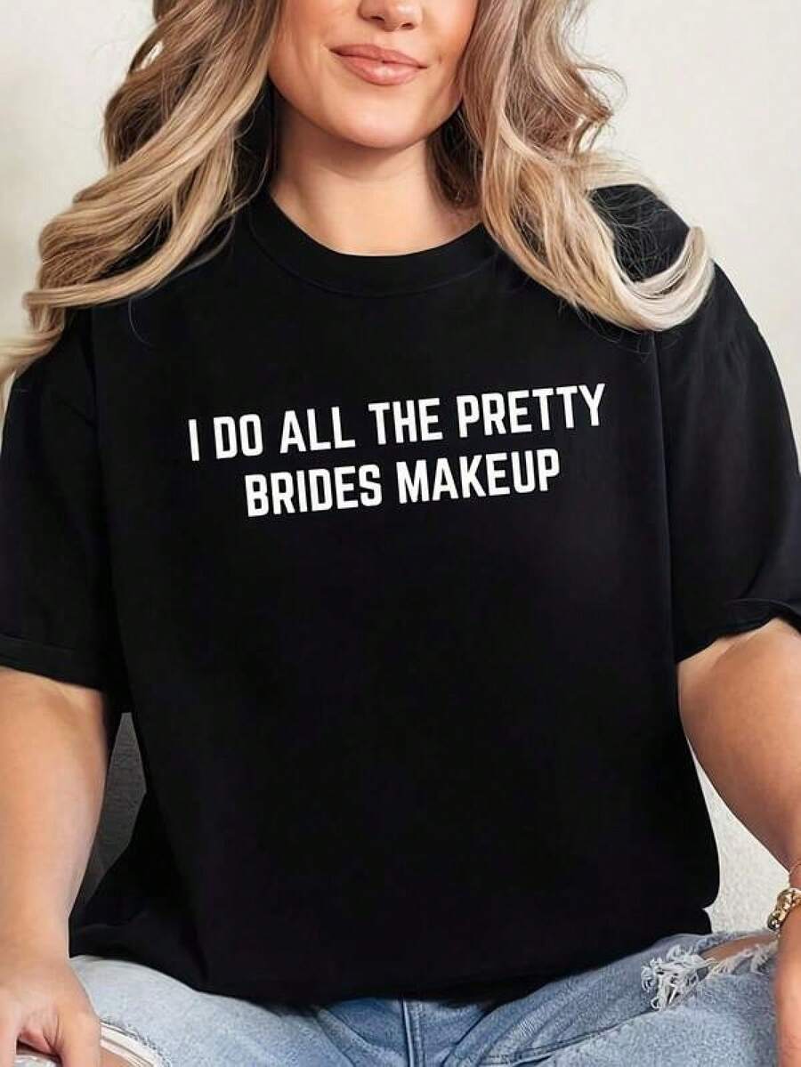 Camiseta unisex de manga corta, Camiseta para Maquilladora de Novias, Maquillaje para Todas las Novias Hermosas, Regalo para Maquilladora de Bodas, Camiseta para Maquilladora, Camiseta MUA, Camiseta de 220 g de peso pesado - Hecha de tela gruesa y transpirable, duradera y cómoda.Tiene un estilo informal y relajado, lo que lo hace muy adecuado para el trabajo, el gimnasio, los viajes, las salidas de ocio, las actividades al aire libre y la ropa de temporada.Muy adecuado para la escuela, un estilo urbano, o simplemente para relajarse en casa y disfrutar de la comodidad relajada.playeras hombre,spiderman,, mujer,romwe men,boho chic,maestras regalos,camiseta para mujer conjuntos curvy para mu,y2k - Negro - Ver 1