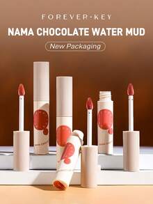 FOREVER KEY Cream Lip Mud Is Waterproof, Long-Lasting And Moisturizing, Cup-Proof With High Color Payoff. Portable For Travel, It Is Popular Among Y2K And Gen Z, An Ideal Gift For Birthdays And Mother's Day. - N03 SUGAR-fREE DARK BLACK - View 4