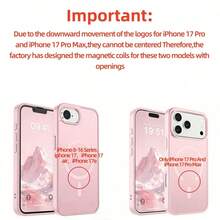 Magnetic Wireless Charge Case Compatible With IPhone 17 E 16 15 14 13 12 11 17 Pro Max 15 Plus Translucent Matte Back Cover - Black - View 10