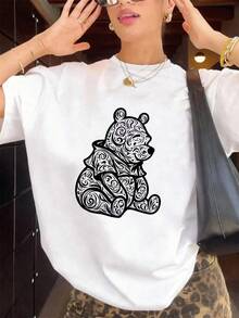 Women T-Shirts - White - View 3